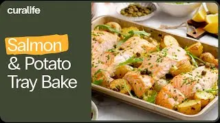 Salmon, Leek and Potato Tray Bake
