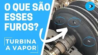 Furo de equalização de pressão roda TURBINA A VAPOR