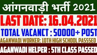 UP Aganwadi Worker / Helper Online Form 2021 | How to apply UP Aganwadi worker/helper form 2021