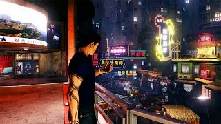 A Rainy Hong Kong Market - Sleeping Dogs Ambience | 1 hour | Sleep | Relax | Study