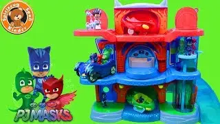 Pj Masks Hauptquartier Spielset Playset Gecko Catboy Eulette | Kinder Spielzeug