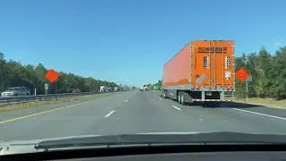 [4K 60fps Binaural] Florida to Pennsylvania: Driving up the East Coast - ASMR Soundscapes