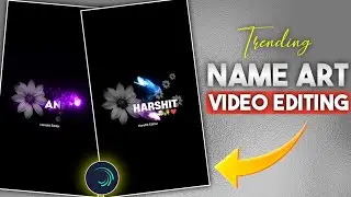 Instagram Trending Name Art Video Editing | Smoke Fire Name Video Editing Alight Motion
