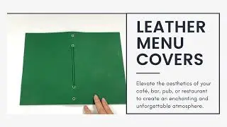 Custom Logo Leather Menu Cover | Leather Wine List Holder | Leather Restaurant Menu Cover Wholesale