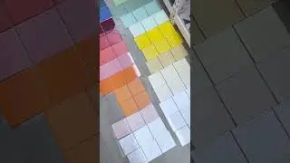 Large 4-Inch Porcelain Square Mosaic Tiles in an Array of Colors