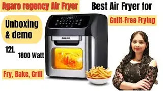 Agaro Regency Air Fryer Unboxing, Demo & Review | Agaro Air Fryer 1800 Watt | Geeta Recipes