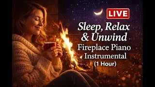 SoulScapes Instrumental LIVE | Sleep, Relax & Unwind – Fireplace Piano
