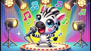 The Zebra Song | Animal Song | Educational Songs for Kids | Nursery Rhymes
