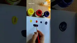 🟡🔴🔵 = 🖤 How to make black colour /colour mixing / homemade black colour #shorts #ytshorts #diy #art