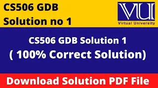 CS506 GDB 1 Solution Fall 2022 || Download in PDF