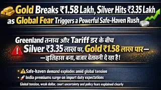 Silver Target ₹4.5 Lakh | Gold Hits ₹1.58 Lakh Record | Explained Geopolitics & Dollar Weakness