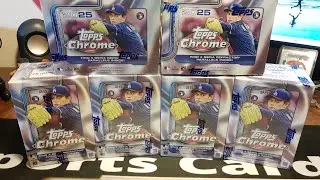 NEW PRODUCT REVIEW! CASE HIT & 2 AUTOS. 2025 Topps Chrome Baseball! 6 blaster rip hunting # & autos!