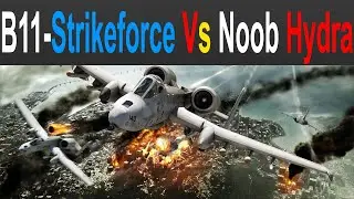 GTA 5 ONLINE: B11 STRIKEFORCE VS NOOB HYDRA DOGFIGHT F4D