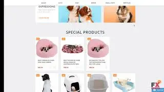 Pet Shop OpenCart Template TMT | Free Template  Drake Hiraku