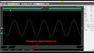 Arduino sine wave generator - Oscilloscope waveform