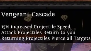 path of exile vengeant cascade lightning strike and frost blades