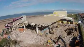Demolition Pictures Of Rhyl Sun Centre North Wales UK 2016