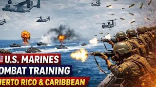 U.S. Marines Launch Massive Combat Drills in the Caribbean | Explosive War Training