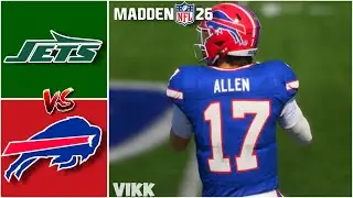 Jets vs Bills Week 18 Simulation (Madden 26)