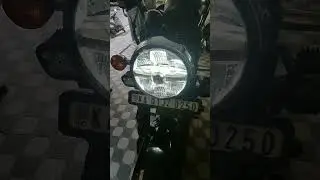 LED Headlight functioning correctly on Old Meteor 350.