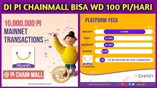 KABAR PI NETWORK HARI INI|PI CHAIN MALL PERSILAHKAN WD 100 PI/HARI