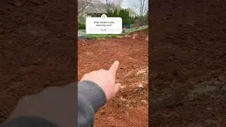 Sub grade cut on retaining wall complete