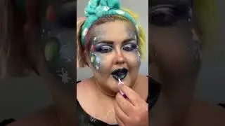 MAKEUP INSPIRED BY THE INFINITY STONES: SPACE #shorts #makeup #marvel
