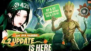 UNLIMETED RP & PRIZE POOL ONLY CUSTOM ROOM | PUBGMOBILE NEW UPDATE 4.2 | 420JIYA