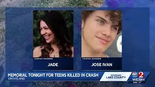 Community holds memorial for 2 teens killed in Lake County crash