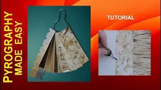 Wood Burning - BACKGROUND CARDS - pyrography tutorial