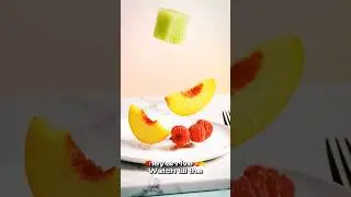 Cinematic Fruit Plating 🍑 | 8 Seconds of Pure Food Art ✨ #Shorts #shortsviral #trendingshorts
