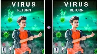 Corona Virus || Corona Virus Photo Editing Tutorial in PicsArt || #Shorts