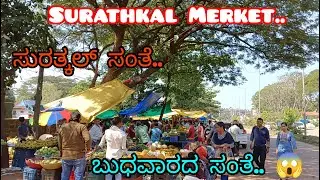 ಸುರತ್ಕಲ್ ಸಂತೆ //ಬುಧವಾರದ ಸಂತೆ #tulunaadu #surathkal #shopping #merket #friuts #vegetables #tuluvlog