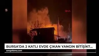 Bursa'da 2 katlı evde &ccedil;ıkan yangın, bitişikteki eve sı&ccedil;radı