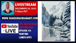 🔴 LIVE EP 45: Winter Landcsape-Art for Sale! #artbuyers