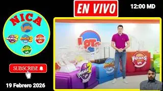 LOTO NICA SORTEO 12:00PM Resultado en vivo de hoy Jueves 19 Febrero 2026 #nica