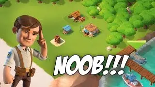 I AM A BOOM BEACH NOOB AGAIN!!