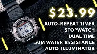 Casio W93H &mdash; недорогие тренировочные часы для маленьких запястий!