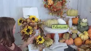 Sunflower and Maple Leaf DIY Wreath | Bonus Project Fall Floral Tutorial