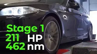 BMW F11 520d 190cp @ 223cp stage1 TCMtuning