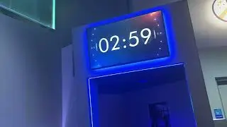 Timelapse of Gateway Building Ride Countdown Clock at Kennedy Space Center