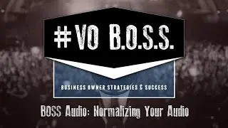 BOSS Audio: Normalizing Your Audio