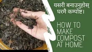 HOW TO MAKE COMPOST AT HOME || घरमा कम्पोष्ट मल कसरी बनाउने ||