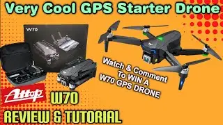 ATTOP W70 GPS DRONE Complete Review & Tutorial #drone #attop #review #amazonfinds #gotvoom #unboxing