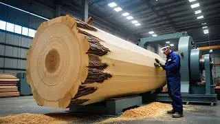 Turning a Giant Block of Raw Wood Into a Special Work of Art: Unique Design Secrets