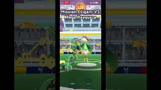 Hisuian Liligant VS Mega Rayquaza - 1v1 Level 3 Raid Boss Solo #pokemon #pokemongo