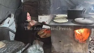 Palestinian women across Gaza bake bread as their only source of income