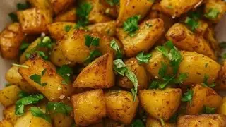بطاطس🥔 بالإير فراير مقرمشة من الخارج وطريّة من الداخل