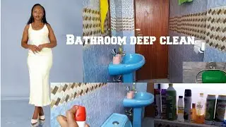 SPEND  WITH ME/DO A BATHROOM DEEP CLEAN /RESET AND ARRANGING 