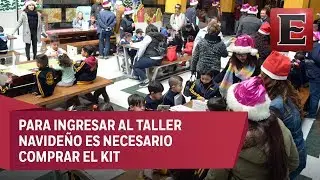 Ni&ntilde;os mandan su carta a Santa en Palacio Postal